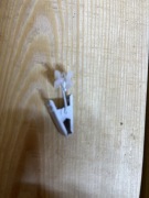 Żabki metalowe ze ślizgiem do karniszy szyn 100sztuk 