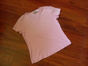 RÓŻOWY BAWEŁNIANY T-SHIRT ROZM. 36 / 38