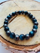 Bransoletka męska wyjątkowa z ceramiki i kamieni na prezent amulet 