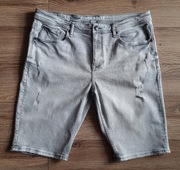 MĘSKIE KRÓTKIE SPODENKI JEANSOWE SZORTY C&A CLOCKHOUSE elastyczne r. 38