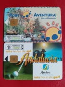 HISZPANIA karty telefoniczne chip 2 szt.