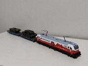 ET25-003  PKP Cargo, wagon ciężarowy  laweta Slmmps czołg Leopard