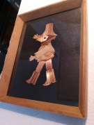 RUMCAJS PRL obrazek ze słomy UNIKAT stan bdb