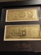 Kolekcjonerskie banknoty pokryte 24k złotem 