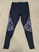 Granatowe spodnie legginsy sportowe w panterkę cętki Mountain Warehouse 40