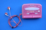 WALKMAN AIWA Transparentny odtwarzacz kasetowy RAR