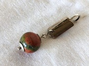 Srebrny wisiorek z unakitem - Unakit art.jewellery