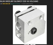 BLOK GRZEJNY GŁOWICY E3D V6 VOLCANO i dysze