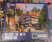 Puzzle Hxmars 1000 elem. +  plakat . Matowe, kompletne,używane.
