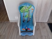 Krzesło dla dziecka z regulowanym oparciem, pasami, zapięciem, plastikowe, 