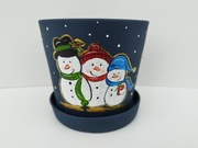 Ceramiczna doniczka, osłona doniczki, Boże Narodzenie