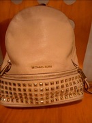 Stylowy Plecak Michael Kors Skóra Naturalna & Ćwieki| Rhea| Studded| Nude