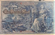 Stary banknot Niemcy 100 Marek 1910 rok 