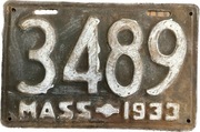  Stara Amerykańska tablica rejestracyjna 