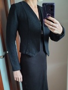 Marynarka ciemno granatowa niezapinana bik bok M