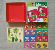 Układanka gra Karotka moje pierwsze memo zwierzęta + plansza dżungla