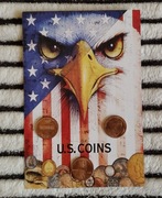 Folder U.S. COINT + Lincoln 1 cent USA 3szt