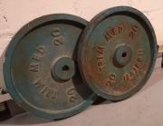 Talerze, obciążenie stalowe - 2x20 KG = 40 kg, otwór 29mm - odbiór RZESZÓW