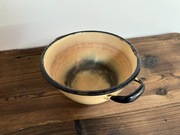 stary garnek emaliowany PRL - Silesia Rybnik