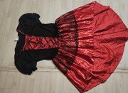 strój hiszpanka flamenco grochy biedronka L XL 2418