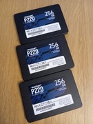 3 dyski SSD 256GB Patriot P220 jak nowe + faktura zakupowa