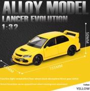 Mitsubishi Lancer Evolution 1:32 JDM model metalowy dźwięk i światło RC