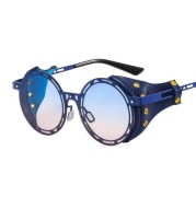 Okulary przeciwsłoneczne steampunk SKÓRA UV400