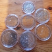 7 monet menniczych stany UNC