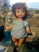 Stara zabawka z czasów Prl kolekcja lalka Rosjanka nie chce kaszki 