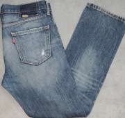 Wr) LEVI'S VINTAGE oryginalne spodnie z przetarciami Roz.34/30