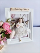 Aniołek w ramce Anioł Stróż Dzień Babci Dzień Dziadka 