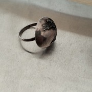 Piękny stary srebrny pierścień