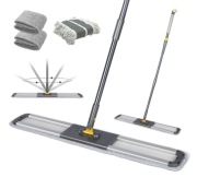 Mop aluminiowy, duży, profesjonalny, z teleskopową rączką