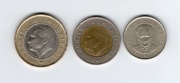 1 lira 2009, 50 kuruszy 2019, 25 nowych kuruszy 2005r.Turcja, 3 szt.