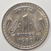 INDIE 1 Rupia 1980 r.