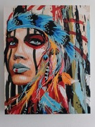 Obraz malowany ręcznie farbami akrylowymi 