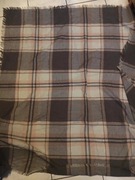 Reserved designerski szal szalik chusta krata kratka oversize duży