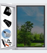 Moskitiera KESSER do okien z ramą aluminiową 100x120cm antracyt