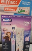 Oral B Frozen szczoteczka +etui + 2pak pasta Elmex