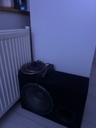 SKRZYNIA BASOWA JBL 1000W MDF + Wzmacniacz Crunch + Zestaw Kabli 10mm2