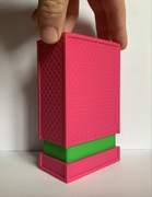 Deck Box 60+ Dragon Skin (PLA 0.20mm) różowo-zielony