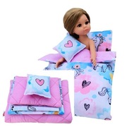 Poszewki + wkłady - Pościel Koniki serca dla lalki typu Paola, Barbie