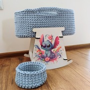 Kołyska kosz mojżesza dla lalki 