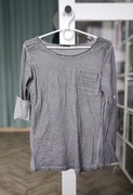 Bluzka długi rękaw 3/4 S szara
