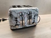 Toster George Home ze stali nierdzewnej z efektem marmuru na 4 kromki