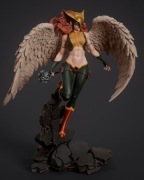 Figurka druk 3D żywica " Hawkgirl (DC) - F1676 " - 150 mm