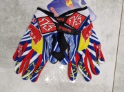 Rękawiczki motocyklowe cross red bull enduro MTB trial XL