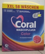 Proszek do prania koloru Coral 58 prań z Niemiec