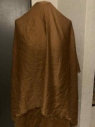 H&M bardzo duży szal szalik chusta narzutka oversize brązowy camel