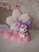 Słodka silikonowa lampka nocna Kuromi kwiat wiśni, sakura.